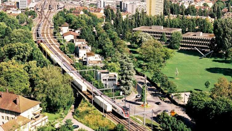 Enlarged view: Train station in Biel